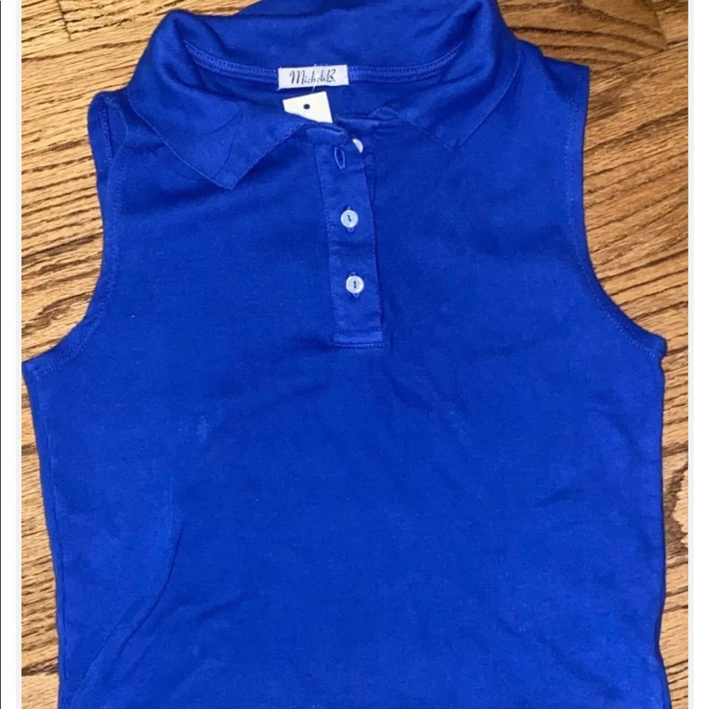 michelle b collared tank top